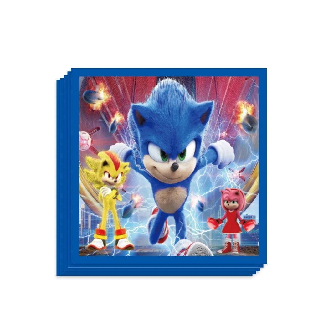 Amscan Lot De 16 Serviettes De Table Super-Héros - Parfaites Pour Fête D'Anniversaire Enfants, Motif Comics Énergique