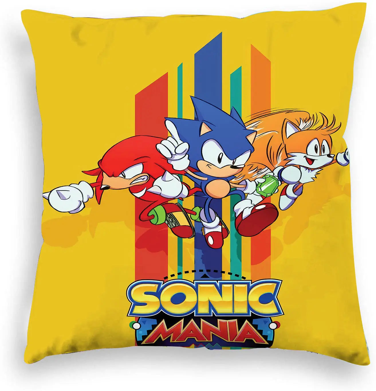 Housse de Coussin Sonic Mania - Sonic Tails & Knuckles 45x45cm