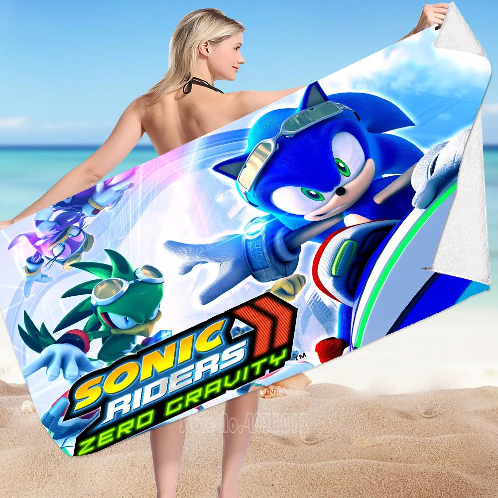 Serviette de Plage Sonic Riders 75x150cm