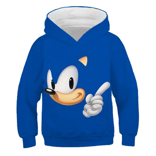 Sweat à Capuche Visage de Sonic