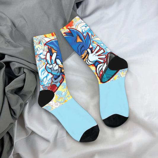 Chaussettes Sonic - Bleu Ciel