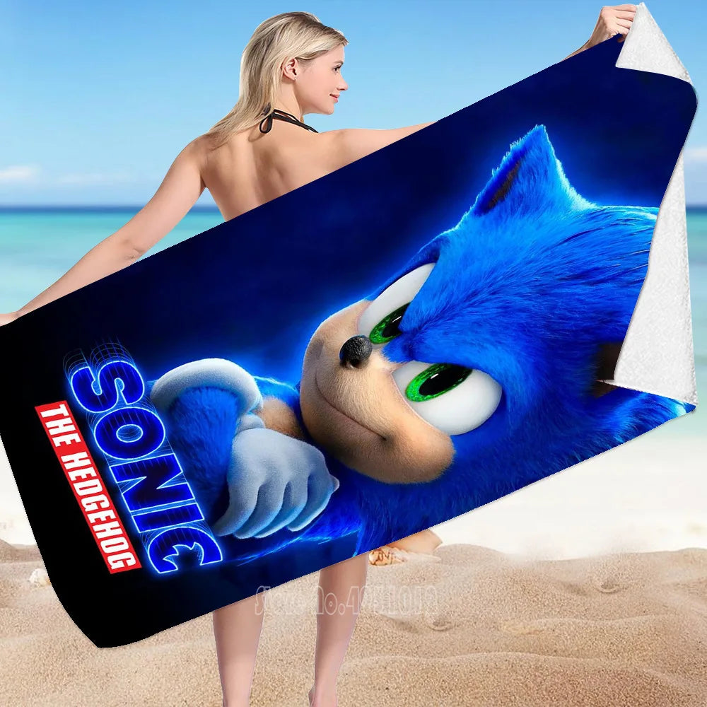 Serviette de Plage Sonic The Hedgehog 75x150cm