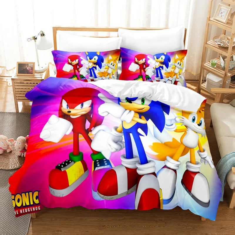 Housse de Couette Sonic - Sonic Tails & Knuckles