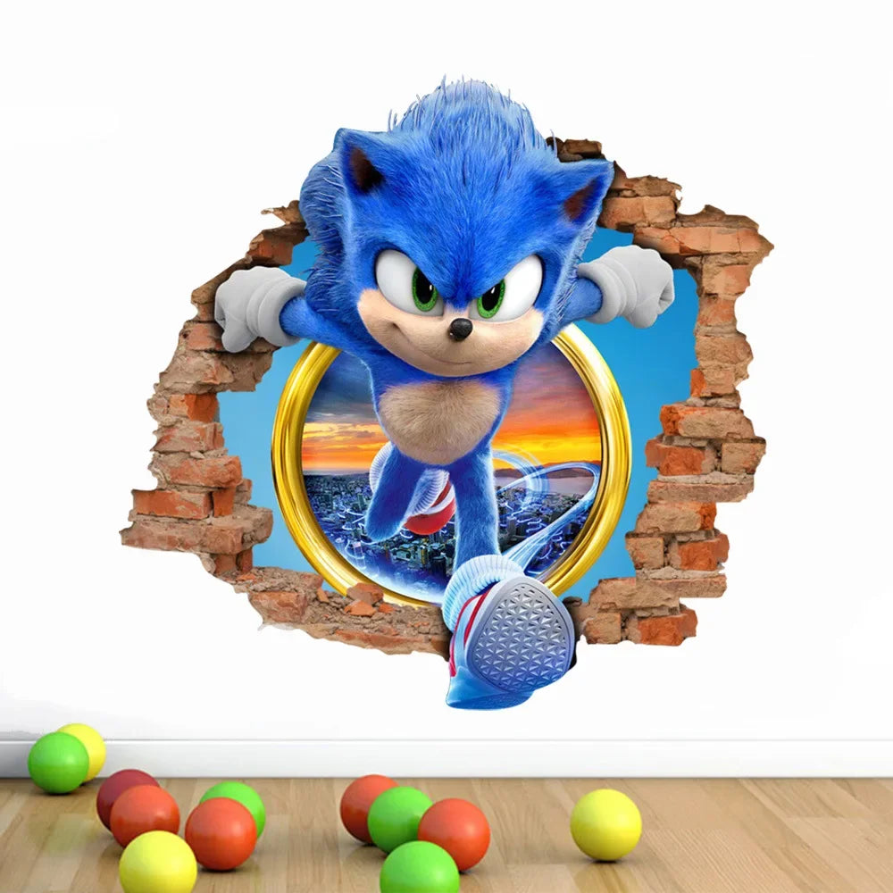 Sticker Mural Sonic