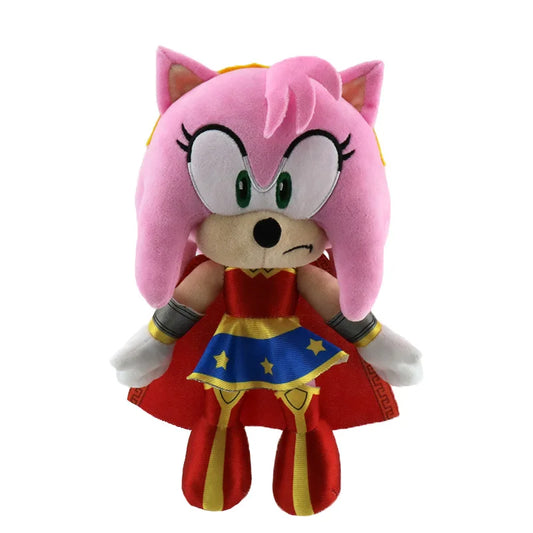 Peluche Sonic - Amy Rose en Wonder Woman - 30cm
