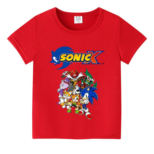 Lot De 2 T-shirts Sonic The Hedgehog Personnalisés Garçons - I'm Outta Here & Gotta Go Fast
