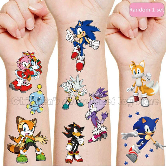 Tatouages Ephemeres Sonic