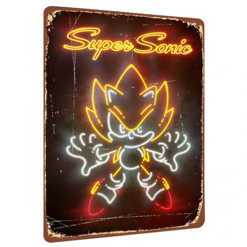 Enseigne LED Sonic - Super Sonic
