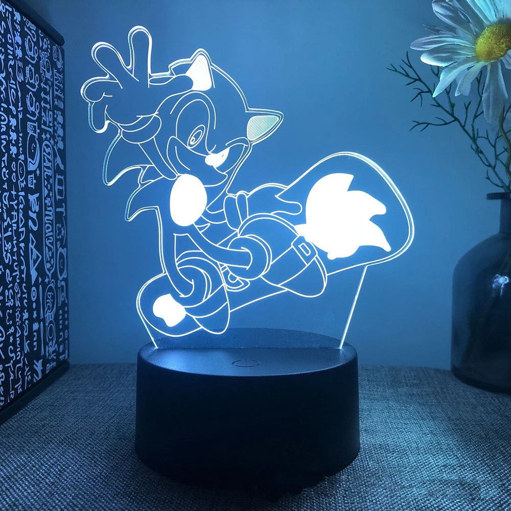 Lampe 3D Sonic en Snowboard