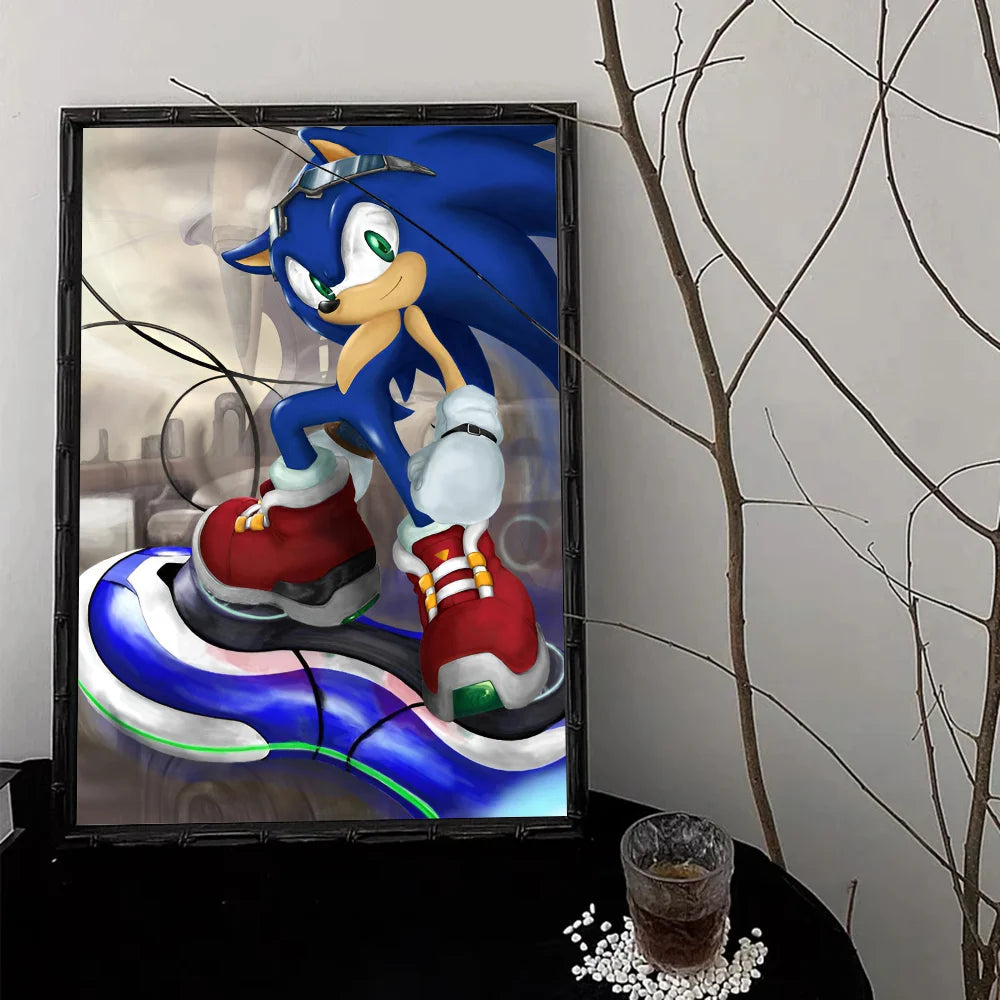 Poster Sonic en Hoverboard