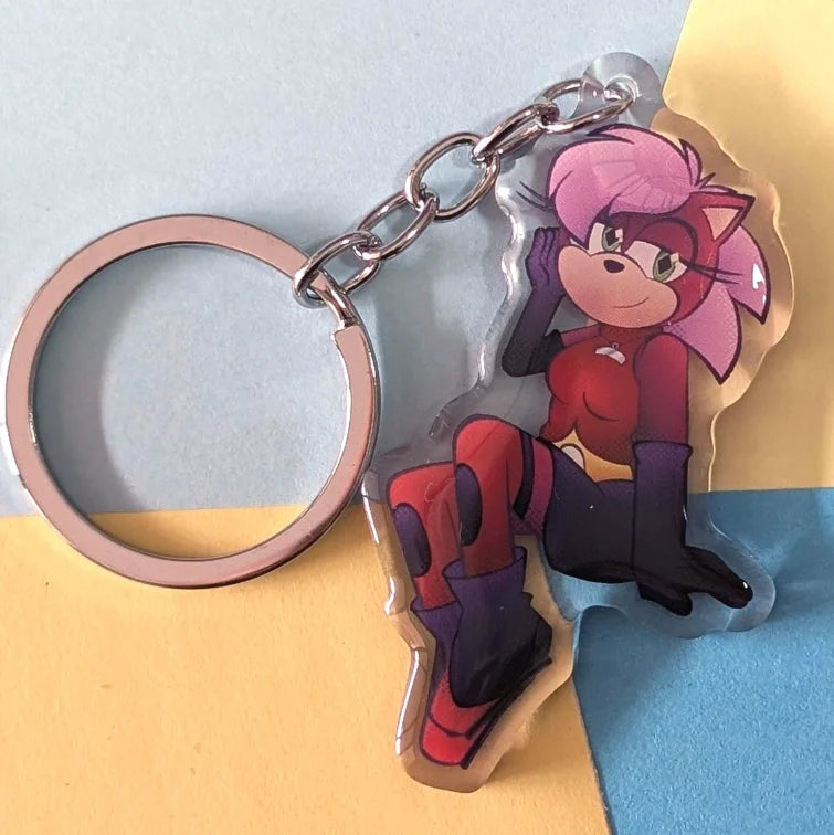Porte-Clé Sonic en Acrylique - Sonia the Hedgehog
