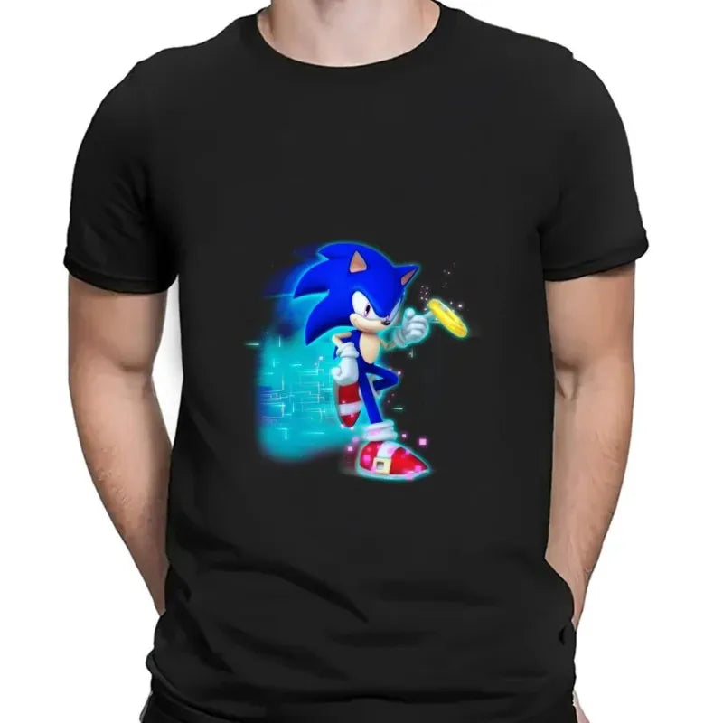 T-Shirt Sonic avec un Anneau Noir