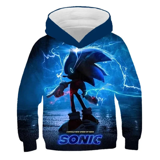 Pull Enfant Sonic dans L'Obscurité