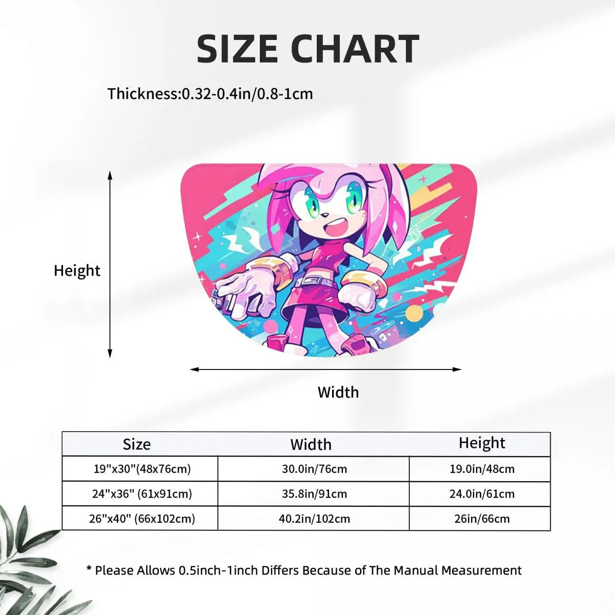 Tapis Sonic - Amy Rose