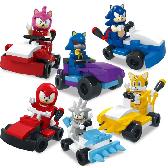 Lot 6 Kartings Legos avec Personnages Sonic