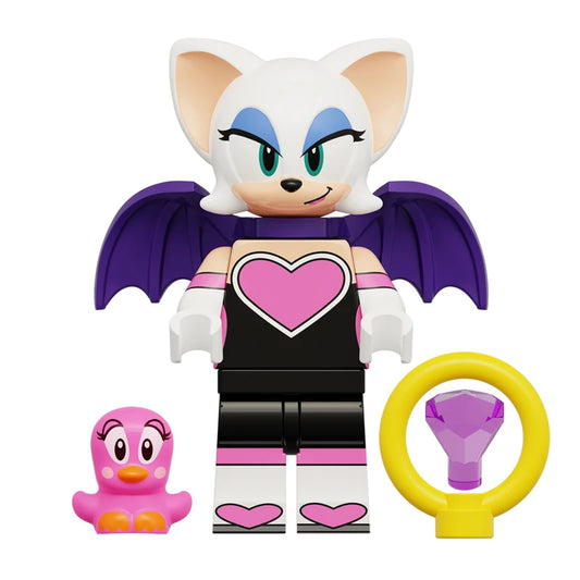 Petite Figurine Sonic - Rouge The Bat - 6cm