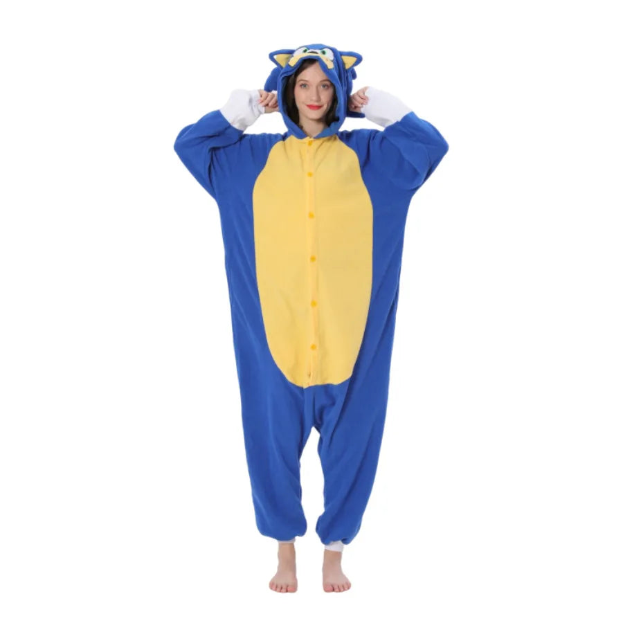 Pyjama Combinaison Bleu Sonic The Hedgehog