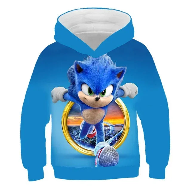 Pull à Capuche Sonic - Anneau Doré