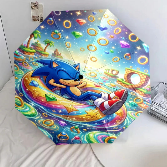 Parapluie Sonic - Course aux Anneaux