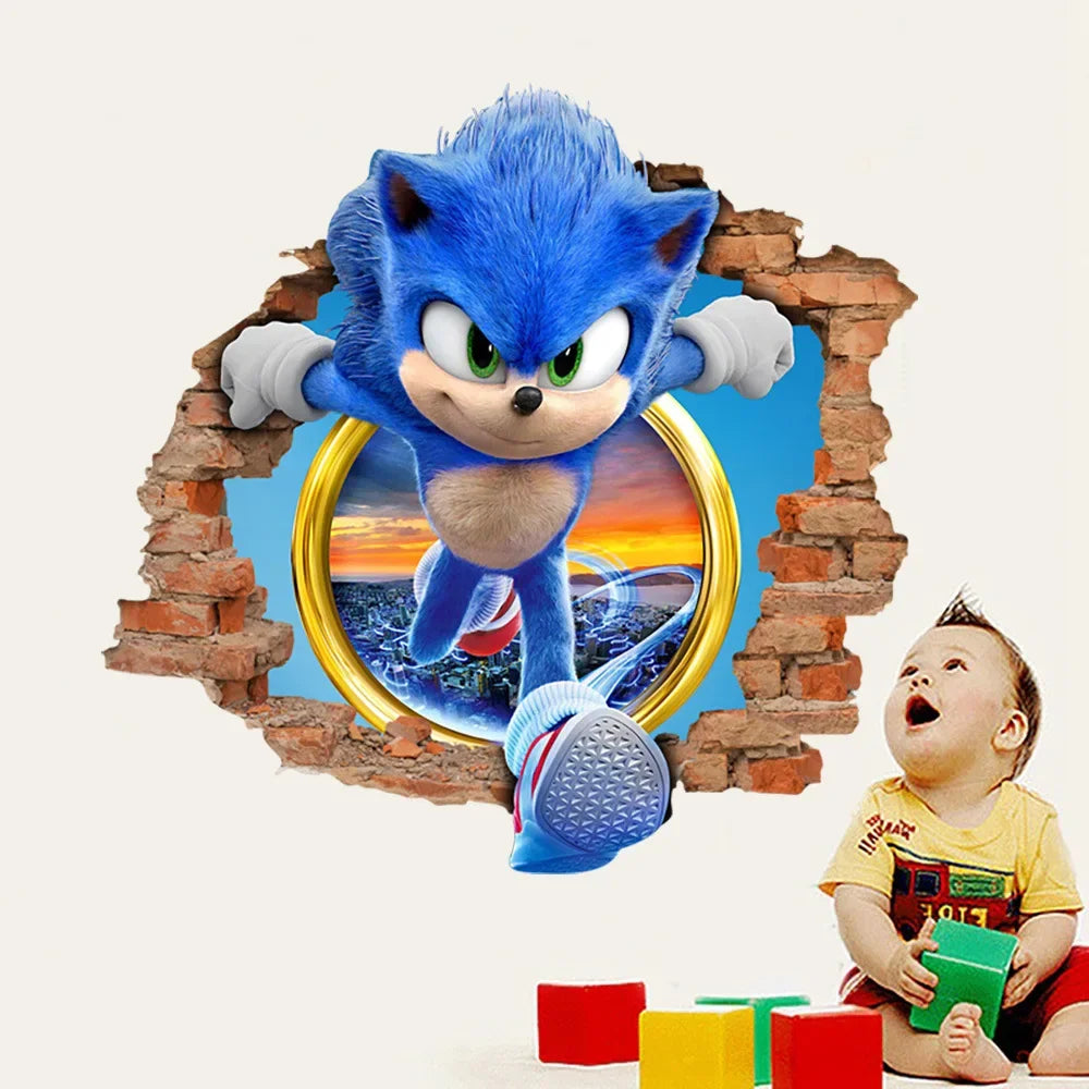 Sticker Mural Sonic