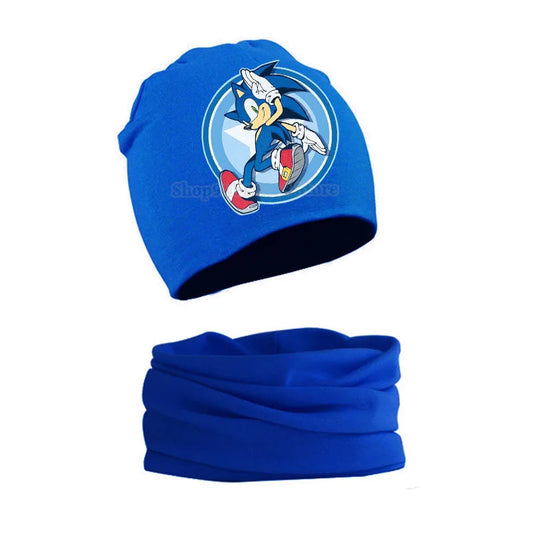 Bonnet Sonic The Hedhehog avec Echarpe