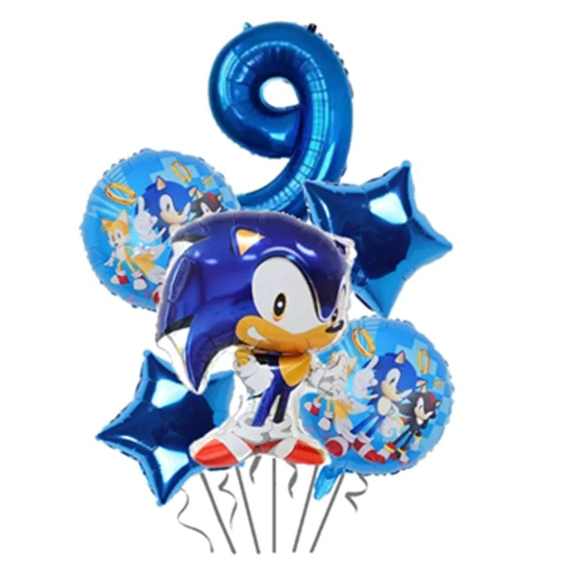 Ballons Anniversaire Sonic - Chiffre 9