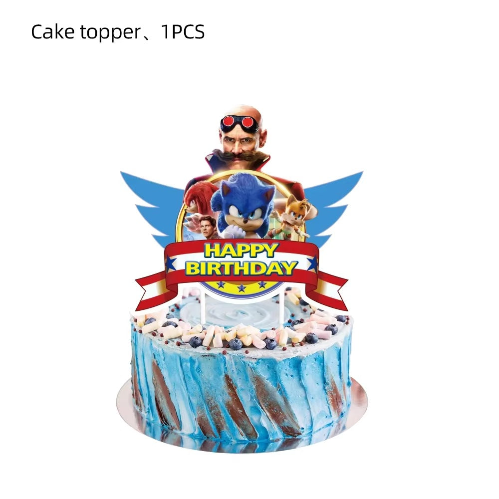 Cake Topper Anniversaire Sonic
