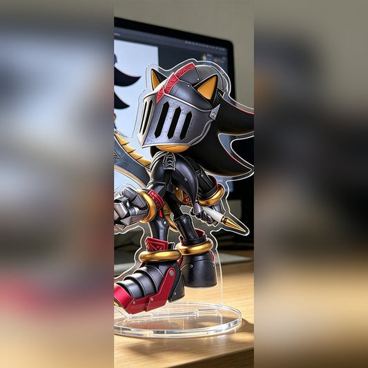 Figurine Acrylique Sonic - Shadow Chevalier Noir