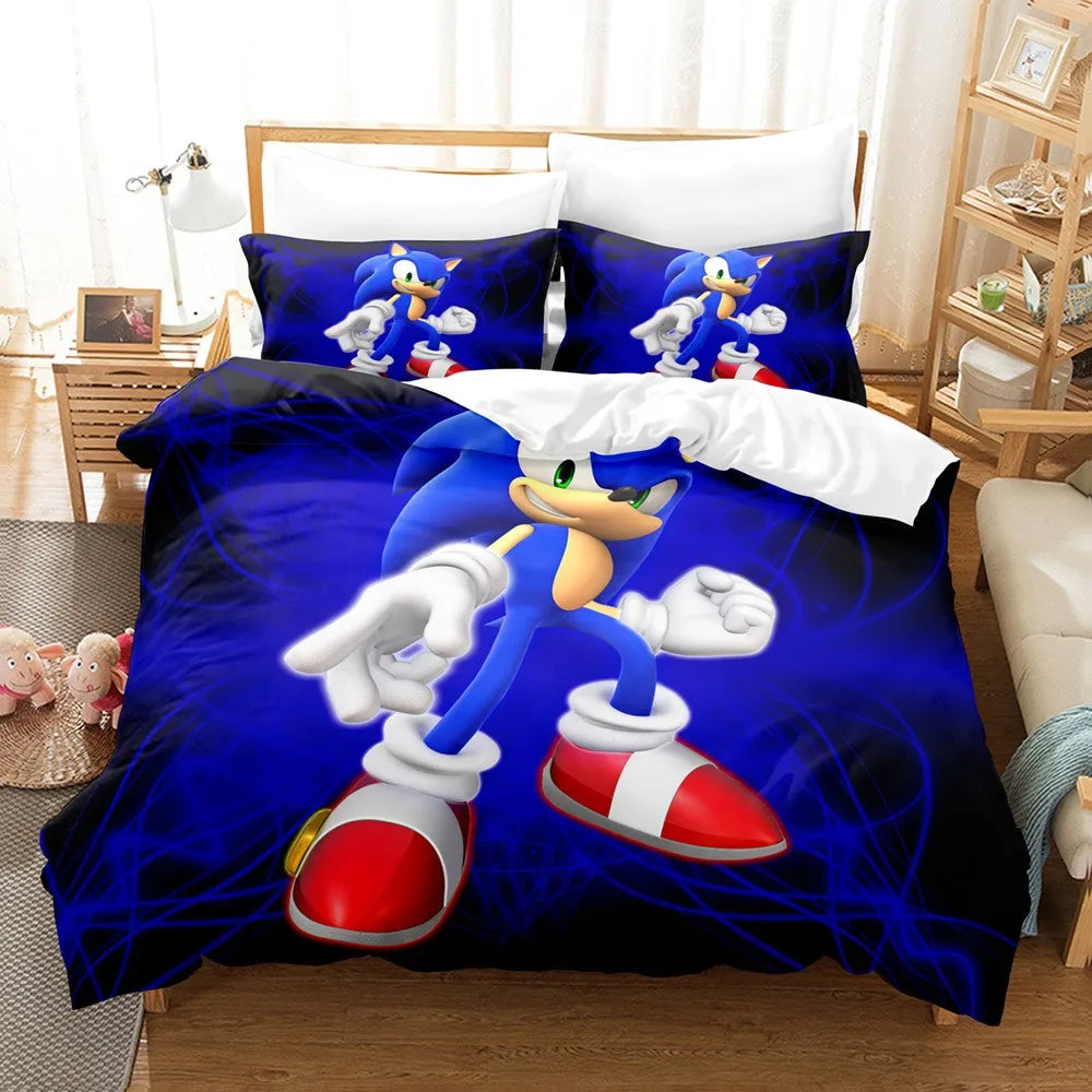 Housse de Couette Sonic - Bleu Nuit