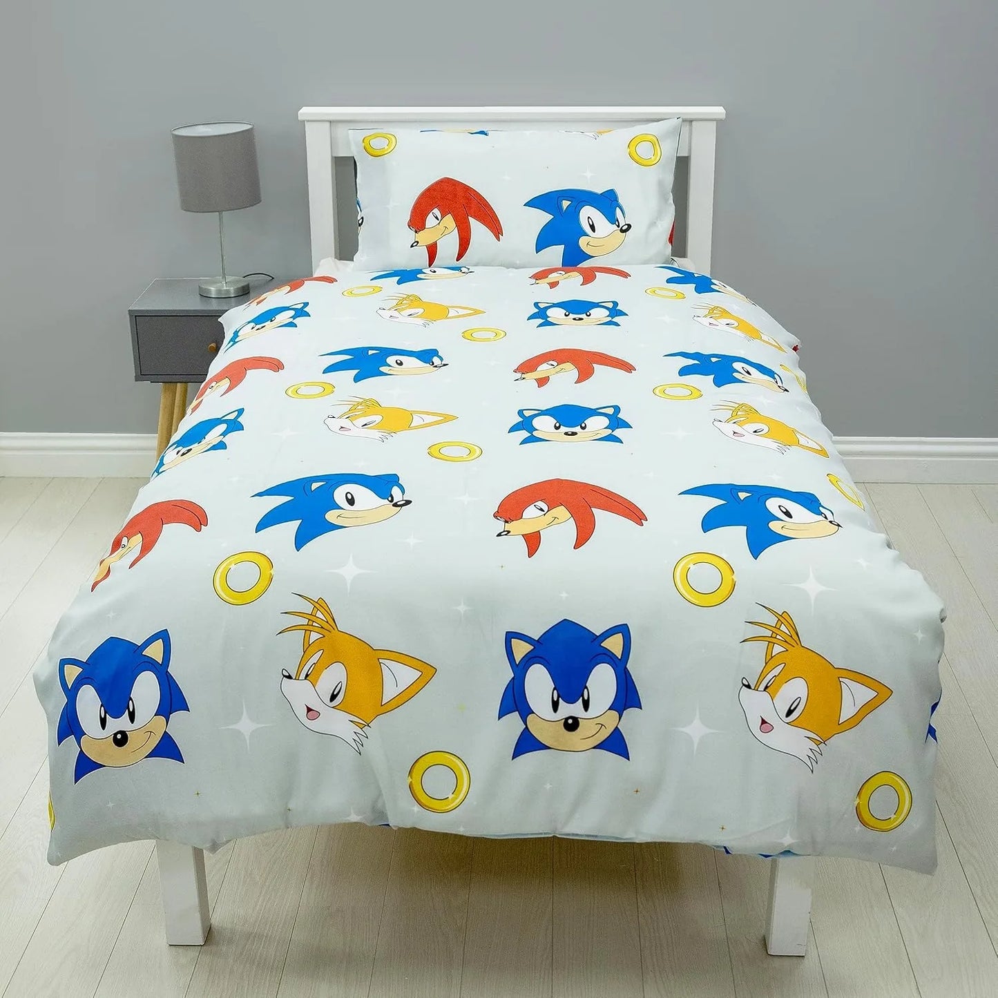 Housse de Couette Sonic - Motif Enfant Anneaux