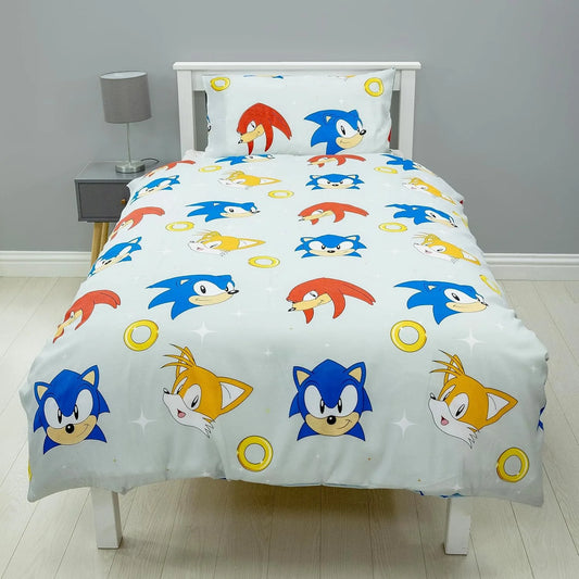 Housse de Couette Sonic - Motif Enfant Anneaux