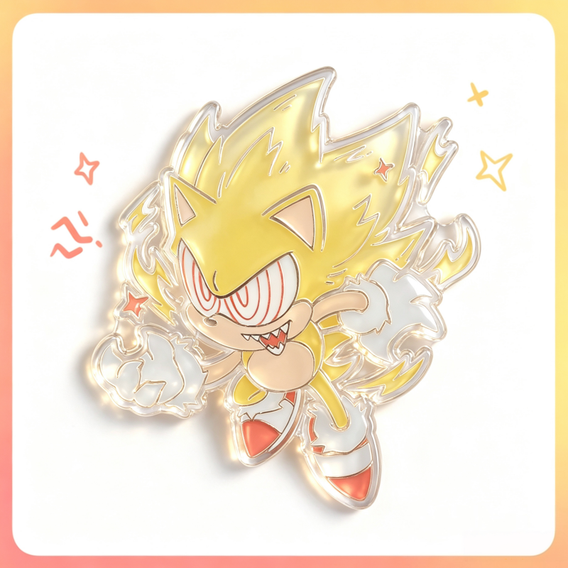 Pin's Sonic - Fleetway Super Sonic