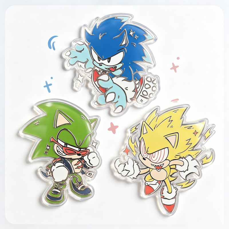 Lot de 3 Pin's Sonic - Werehog, Scourge et Fleetway