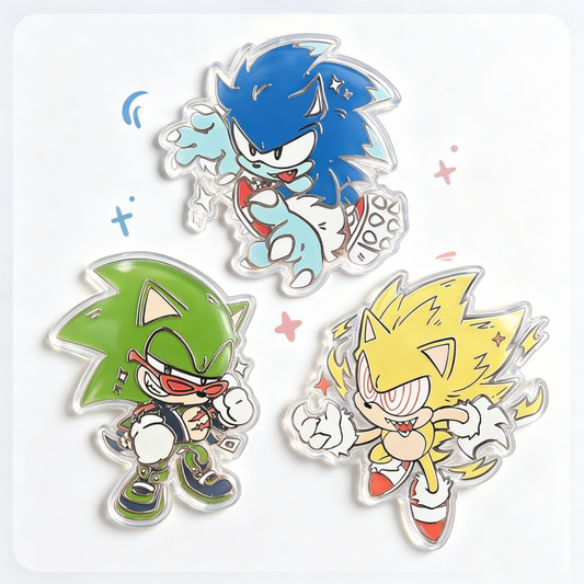 Lot de 3 Pin's Sonic - Werehog, Scourge et Fleetway