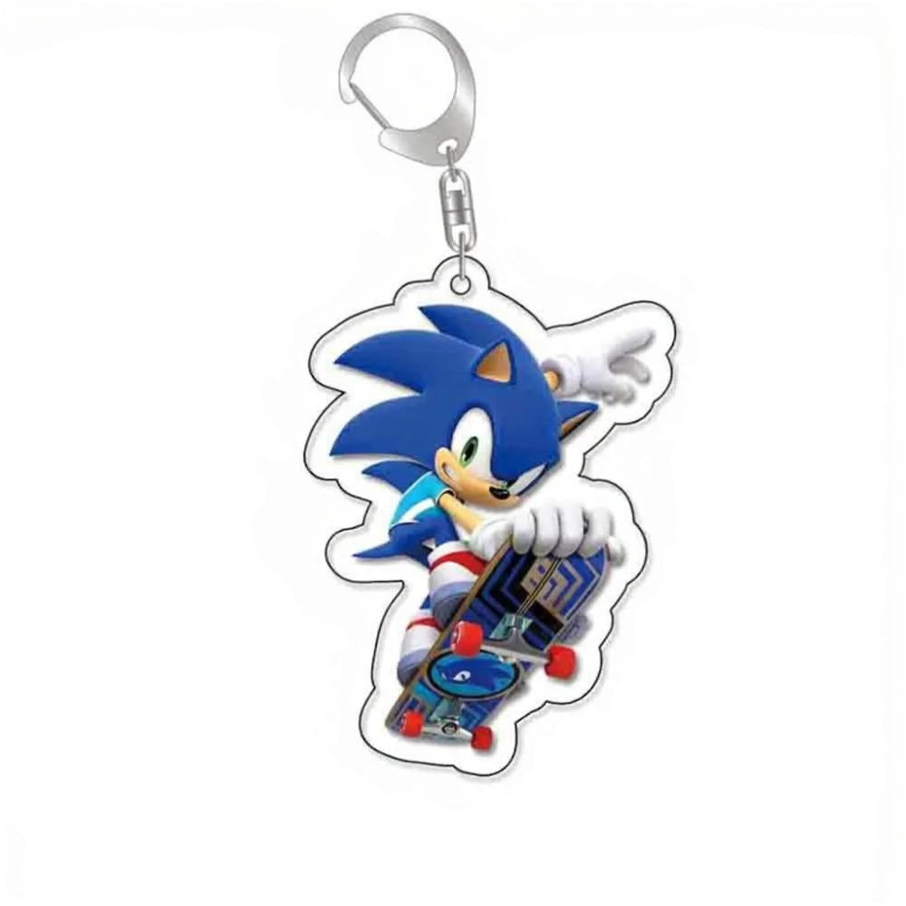 Porte-Clé Sonic en Skate - Acrylique