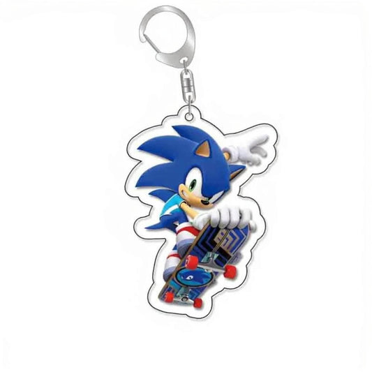 Porte-Clé Sonic en Skate - Acrylique