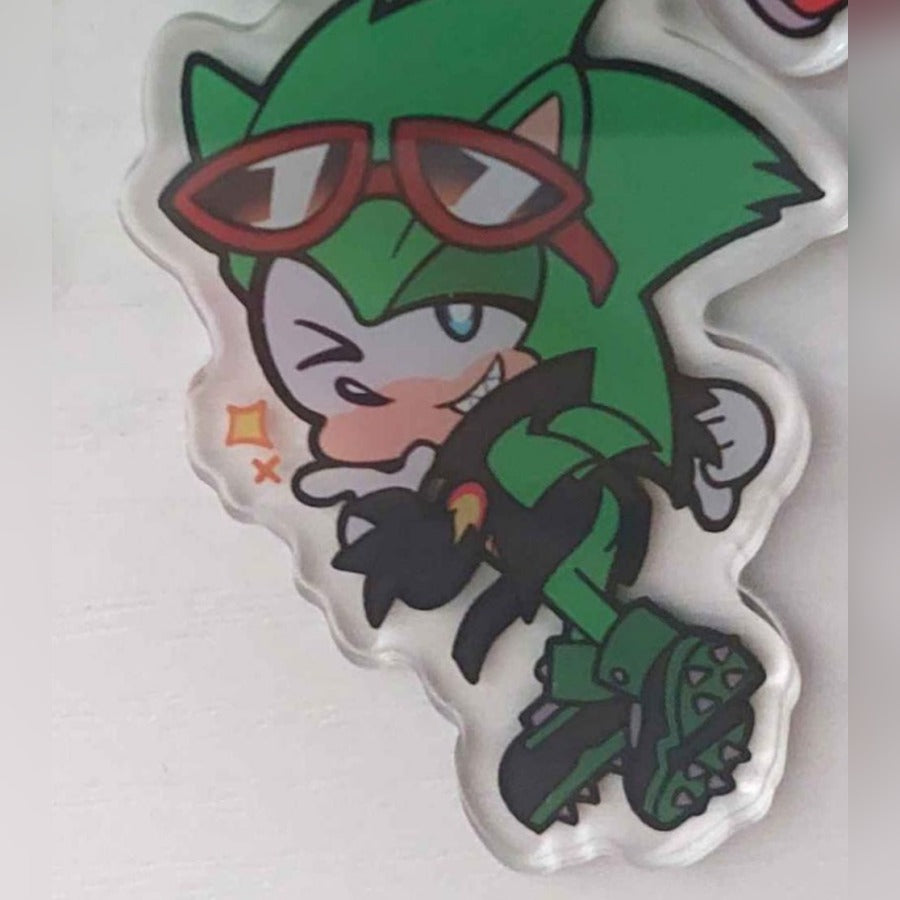 Porte-Clé Sonic en Acrylique - Scourge the Hedgehog