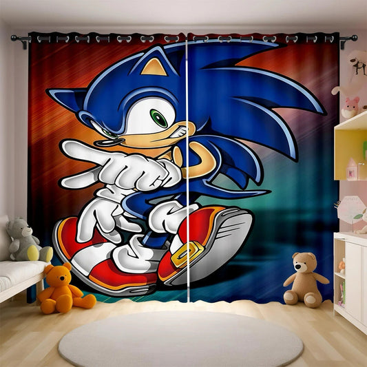 Rideau Sonic - Sonic l'Hérisson Bleu