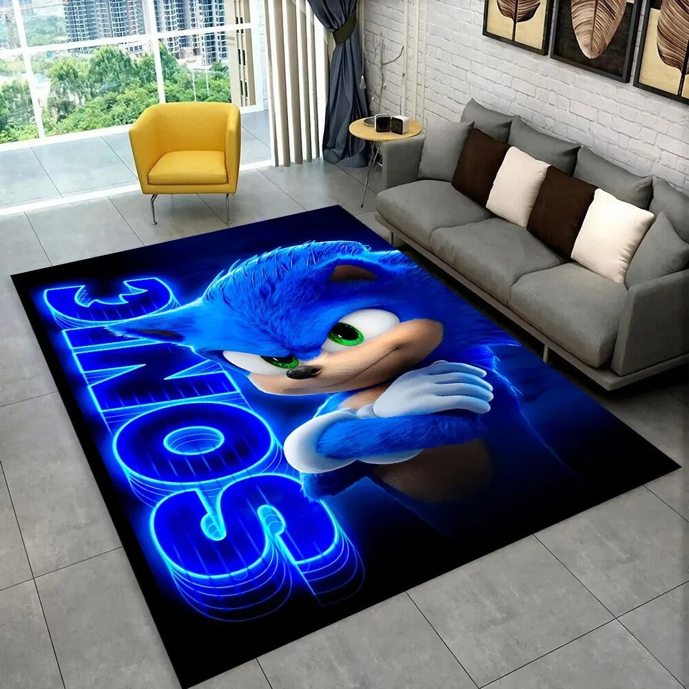 Tapis Sonic - Néon Bleu